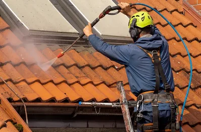 Démoussage et hydrofuge de toiture à Lanzac